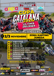 Cartel de VI Prueba Copa Catalana 2024 Zona Karting Juneda Inverso