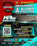 Cartel de I GP ALL PRO Motoscoot Cup 2025 Karting Sanlucar